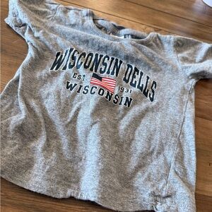Gray Wisconsin Dells Kids T-Shirt